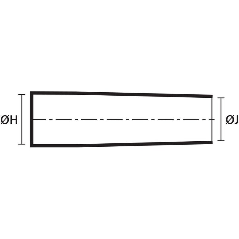 HellermannTyton - Aufteilkappe Flachprofilformteil 313F322-9 PO-X BK 5 Rippe schwarz − 100 Stück