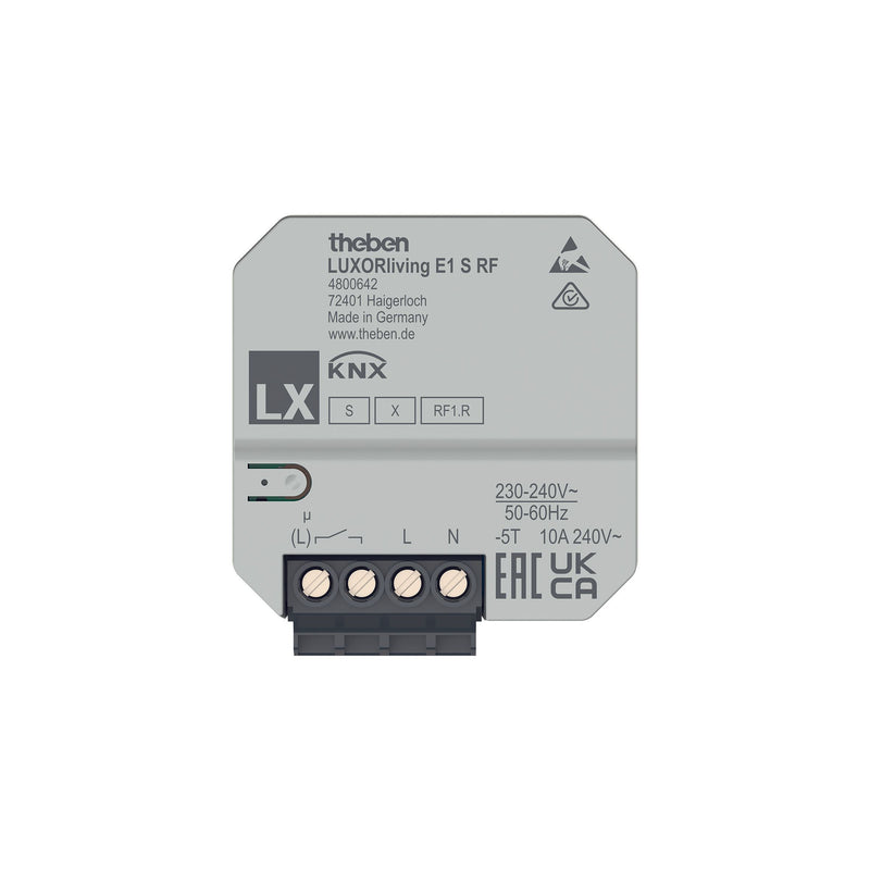 Theben - Bussystem-Heizungsaktor 1-fach Funk-Ak LUXORliving E1 S RF