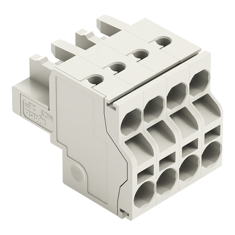 WAGO - Kabelsteckverbinder für Leiterplattensteckverbinder 2-Leiter-Federleiste 721-2104/026-000 CAGECLAMP,2,5mm²,lgr − 100 Stück