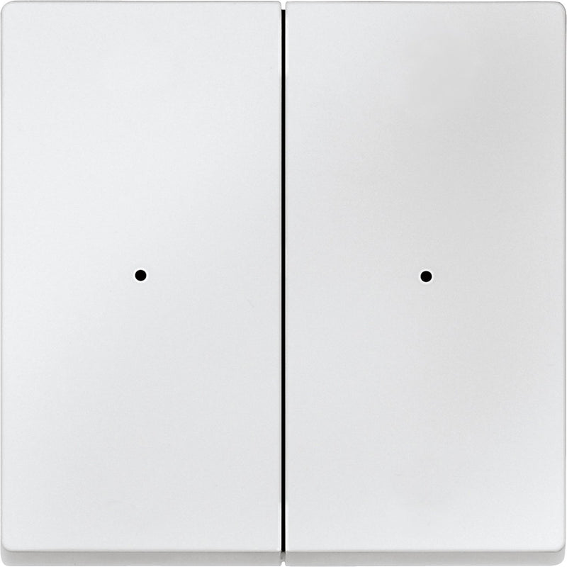 Merten - Abdeckung/Bedienelement für Installationsschalterprogramme Wippe pws MEG5220-0419 2fach,Syst.M