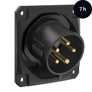 Walther Werke - CEE-Gerätestecker (IEC 60309) CEE NEO Anbaugerätestecker FW732507CC schräg 32A 5P 7h