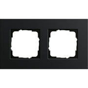 Gira - Abdeckrahmen 2-fach 0212126 aluminium schwarz