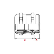 Plica - Kabelverschraubung 924305012 M12 (2,5-6,5) EMV 2 − 50 Stück