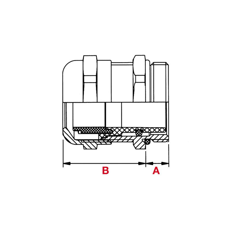 Plica - Kabelverschraubung 924305012 M12 (2,5-6,5) EMV 2 − 50 Stück