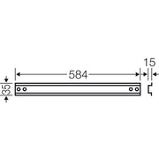 Hensel - Tragschiene Mi TS 60 584mmlang Hutpr.35mm