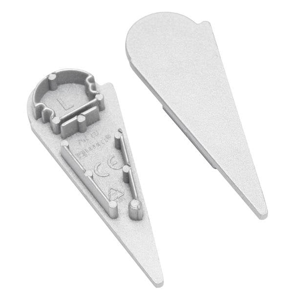 Brumberg Leuchten - Mechanisches Zubehör/Ersatzteile für Leuchten Endstück für Profil 53080260 silber