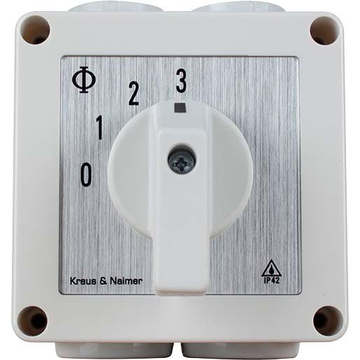 Etherma - Dreistufen-Schalter Stufenschalter ET-S123 Stufen1-2-3,IP42