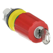 ABB Stotz S&J - Frontelement für Drucktaster Not-Aus-Taster-Vorsatz MPEK3-11R rot