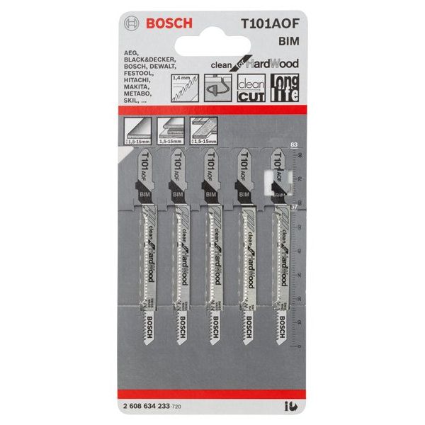 Bosch - Stichsägeblatt PRO Hardwood clean curve 2608634233 T101AOF