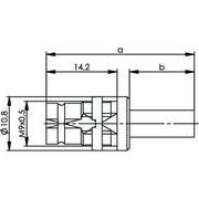 Telegärtner - Koax-Steckverbinder Einbaubuchse 100024378 Cr/Cr75 Ohm G12