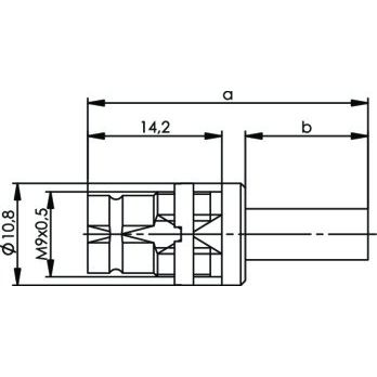 Telegärtner - Koax-Steckverbinder Einbaubuchse 100024378 Cr/Cr75 Ohm G12