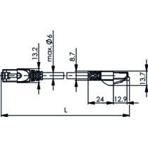 Telegärtner - Patchkabel Kupfer Patchkabel S/FTP 6A 100008982 gn 10,0m