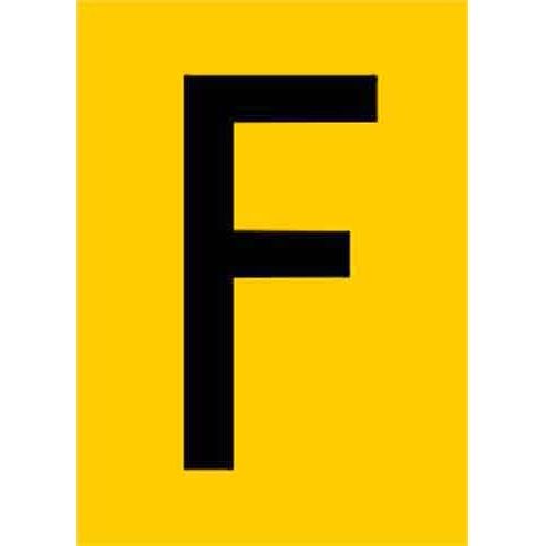 Jahn - Kennzeichnungsmaterial Zahlen+Buchstaben 06/018-F gelb − 10 Stück
