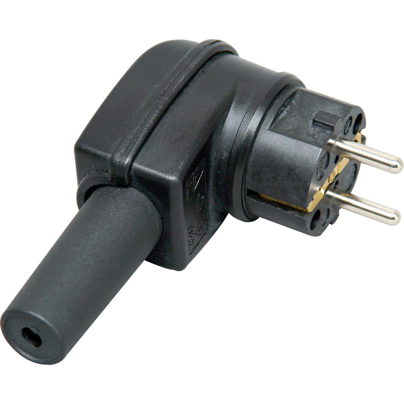 Kopp - Schutzkontaktstecker Vollgummi-Winkelstecker 178216054 mit Knickschutztülle − 10 Stück