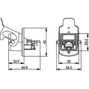 Telegärtner - Modularer Steckverbinder STX V5 Flanschset 100007420 RJ45 Jack Cat.6 M