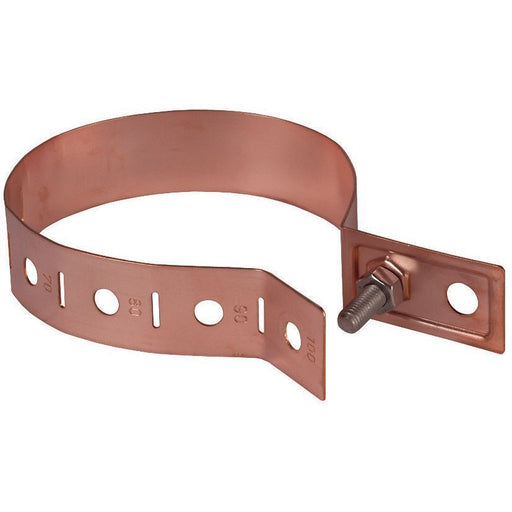 DEHN - Rohrschelle für Blitzschutz Regenrohrschelle RRSV60100B105CU 60-100mm Cu