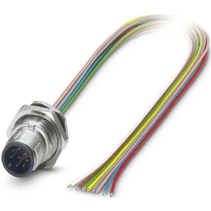 Phoenix Contact - Rundsteckverbinder, feldkonfektionierbar (Industriesteckverbinder) Wanddurchführung SACC-DSI-MS #1542716 Sensor-/Aktor