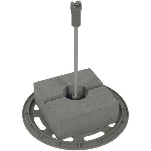 DEHN - Distanzhalter für Blitzschutz DEHNiso-DLH-Set DIDLH 8 H435 D300 BS mit Grundplatte
