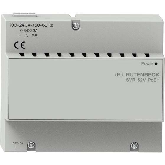 Rutenbeck - Gleichstromversorgung PoE-Spannungsversorgung SVR 52 V PoE+ REG 48W für 3PoE