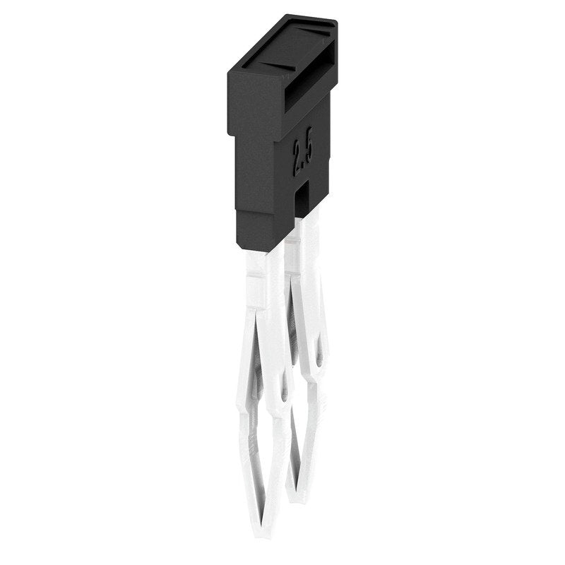 Weidmüller - Querverbinder/Brücker für Reihenklemme Querverbinder ZQV 2.5N/2 BK gesteckt − 60 Stück
