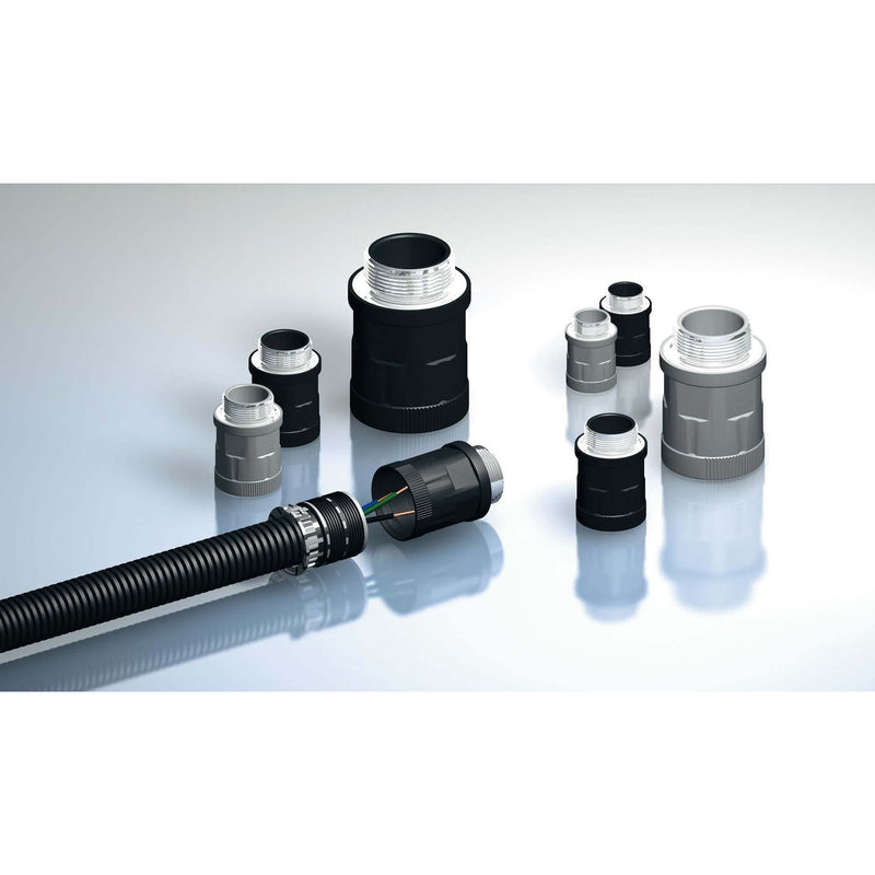 ABB Stotz-Kontakt - Kunststoff-Wellschlauch-Verschraubung Verschraubung NKNH-M162-10 − 50 Stück