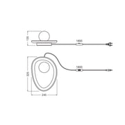 Ledvance - Tischleuchte Tischleuchte G9 Decor #4058075841444 Gips, weiß
