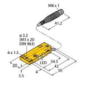 Turck - Kapazitiver Näherungsschalter Sensor BC5-QF5.5 #26201202 kapazitiv − 1 Stück