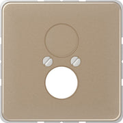 Jung - Einsatz/Abdeckung für Kommunikationstechnik Abdeckung gold brz CD 562 GB für 2 Kleinst.Dosen