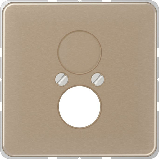 Jung - Einsatz/Abdeckung für Kommunikationstechnik Abdeckung gold brz CD 562 GB für 2 Kleinst.Dosen