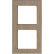 Peha - Abdeckrahmen Rahmen 2-fach D 20.672.201.022 Holz eiche-rws − 10 Stück