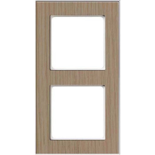 Peha - Abdeckrahmen Rahmen 2-fach D 20.672.201.022 Holz eiche-rws − 10 Stück