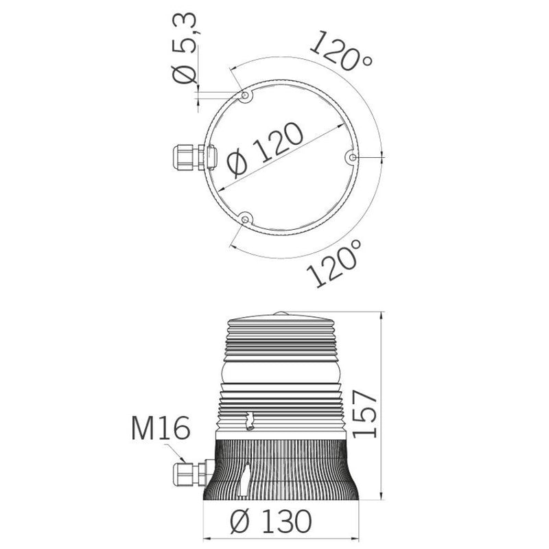 Grothe - Blitzleuchte Blitzlicht GBZ 8621