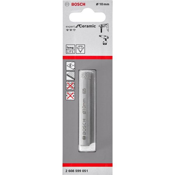 Bosch - Bohrkrone PRO Ceramic dry Bohrer, 2608599051 10 x 66 mm