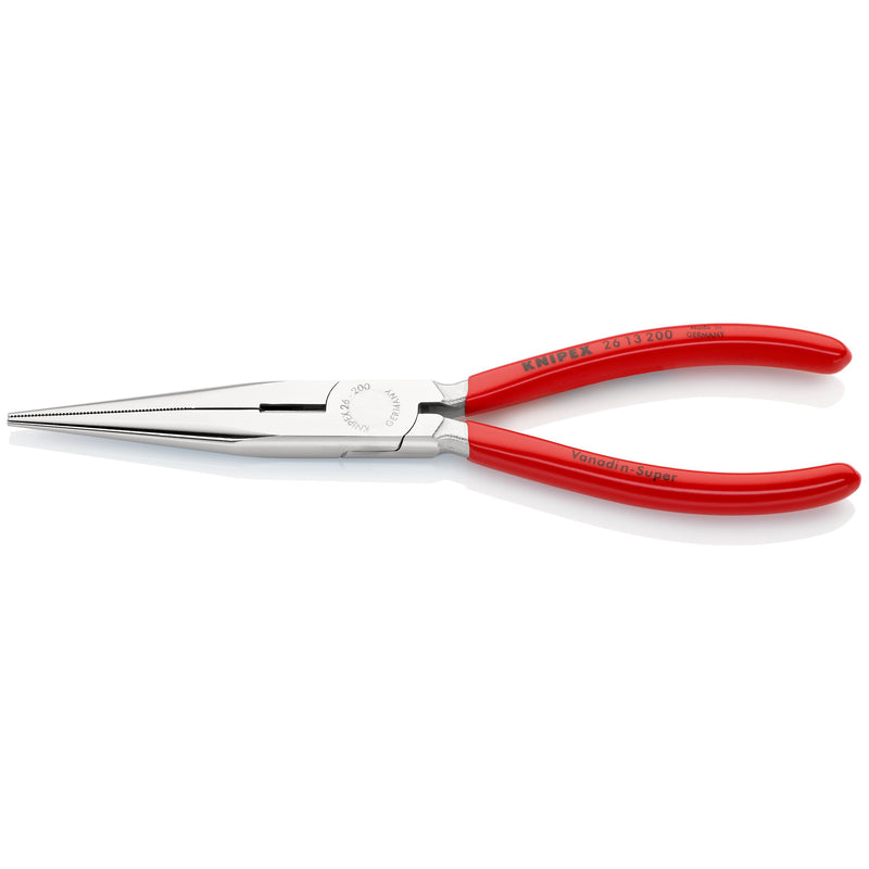 Knipex - Flachzange Flachrundzange 26 13 200 mit Schneide, 200mm