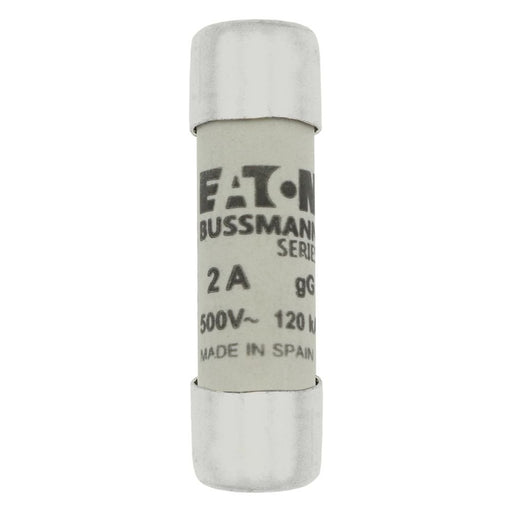 Eaton - Zylindrische Sicherung Sicherungseinsatz Nieders. C10G2 2A AC 500V 120kA − 10 Stück