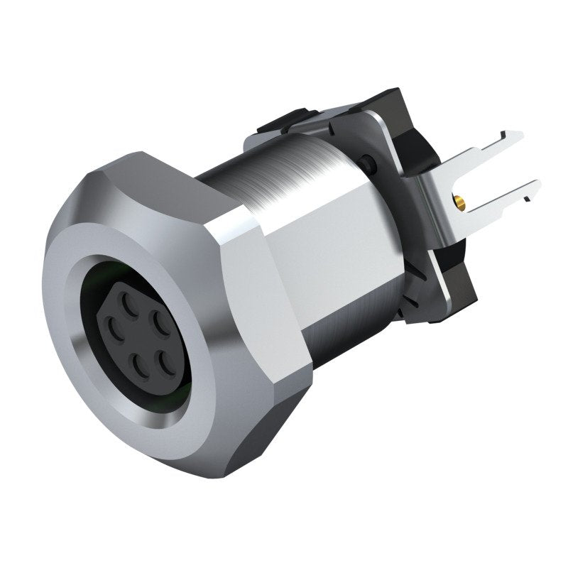 Weidmüller - Rundsteckverbinder, Einbau (PCB) Stecker SAIE-M8B-5S-F13TL M8 − 25 Stück