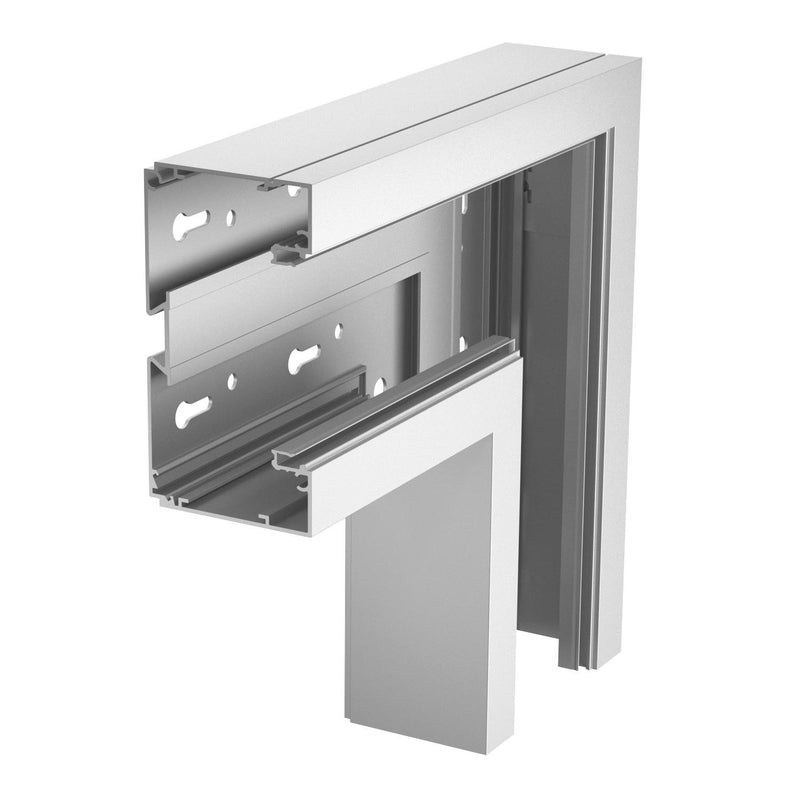 Rehau - Flachwinkel für Geräteeinbaukanal SIGNA STYLE Flachwinkel BRA FW70130a EL außen 70x130 elox