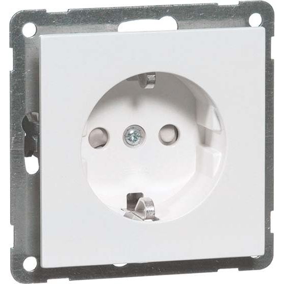 Peha - Schalter-/Steckdosenkombination SCHUKO-Steckdose alu D 20.6511.702 16A 250V 2-pol