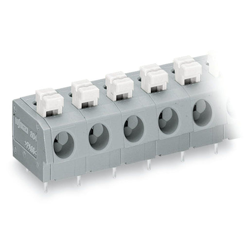 WAGO - Leiterplattenklemme 804-303 Drücker,2,5 mm²,grau − 55 Stück