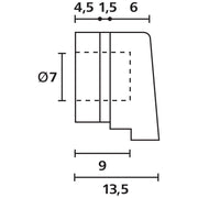 HellermannTyton - Durchführungstülle Schnurschutzformtüllen H4202 PVC-FR BK 1000 schwarz − 1000 Stück