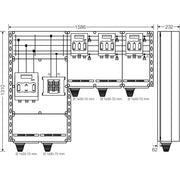 Hensel - Sicherungslasttrennschalter mit Gehäuse PV-Wechselrichter-Sammler Mi PV 7359 350kVA, 3-phasig