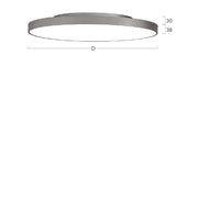 Lightnet - Decken-/Wandleuchte LED-Anbauleuchte BX5ASE-840M-D300 4000K, silber
