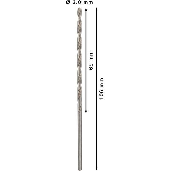 Bosch - Bohrer PRO Metal HSS-G 2608596813 Spiralbohrer 3,2 x