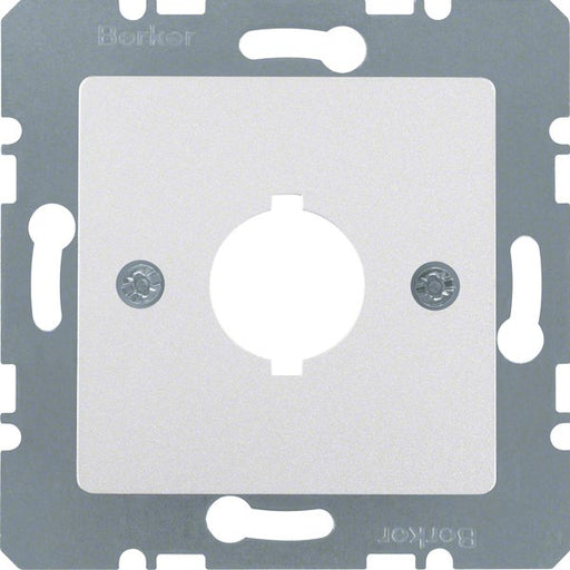Berker - Einsatz/Abdeckung für Kommunikationstechnik Zentralplatte 14311404 18,8 mm alu matt