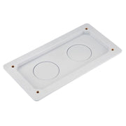 GSAB Elektrotechnik - Einführungsflansch für Kleingehäuse/Schaltschrank Flanschplatte 99.00.903-50 250mm 2xM50 mit Bef