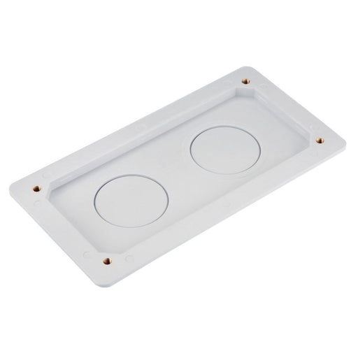 GSAB Elektrotechnik - Einführungsflansch für Kleingehäuse/Schaltschrank Flanschplatte 99.00.903-50 250mm 2xM50 mit Bef