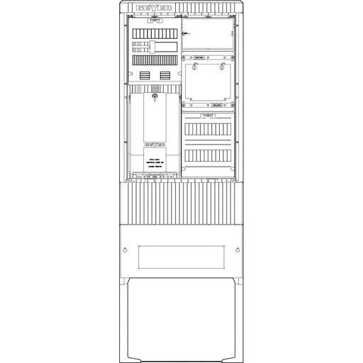 ABN - Zähler-Komplettschrank Zähleranschlusssäule SZ175EE1513 1 eHZ 5pol
