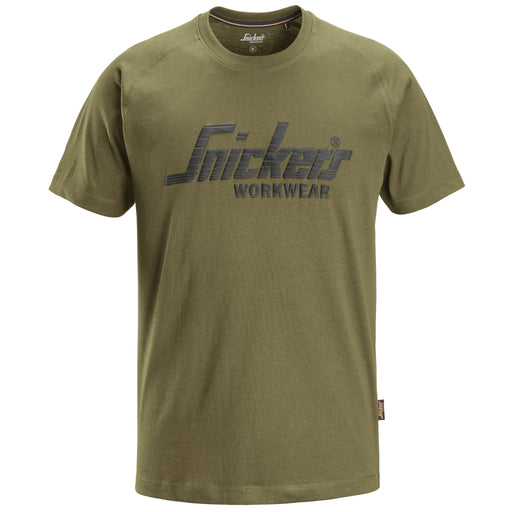 Snickers Workwear - T-Shirt Logo T-Shirt 25903100005 M khaki-grün