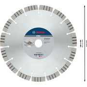 Bosch - Trenn-/Schleifscheibe Diamanttrennscheibe 2608602655 PRO Concrete