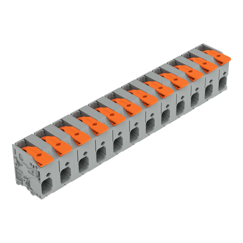WAGO GmbH & Co. KG - Leiterplattenklemme Leiterplattenklemme Hebel 2606-1362 6mm²,grau − 12 Stück